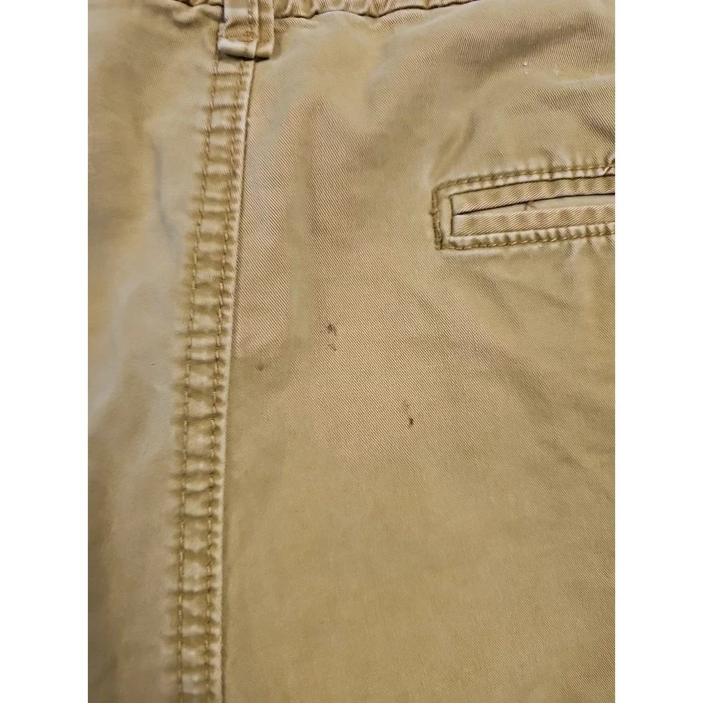 Aeropostale‎ Shorts Mens 36 Brown Tan Beige Khaki Chino Bermuda Casual Stains